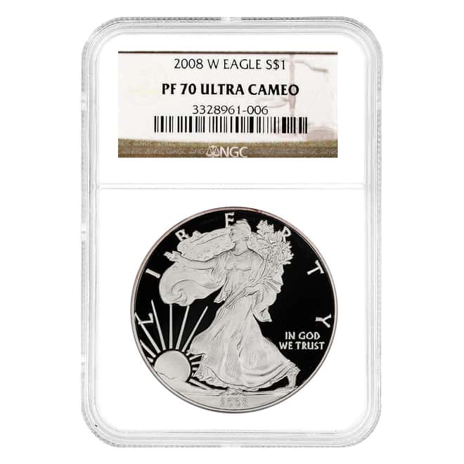2008-W 1 oz Proof Silver American Eagle NGC PF 70 UCAM