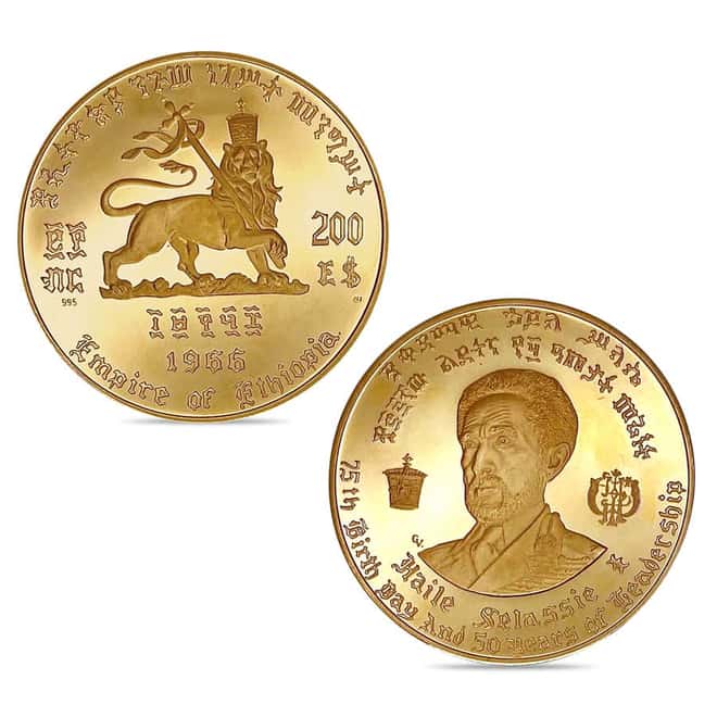1966 Ethiopia 4.39 oz Haile Selassie Gold 5-Coin Set (w/Box & COA)