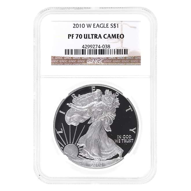 2010-W 1 oz Proof Silver American Eagle Coin NGC PF 70 UCAM