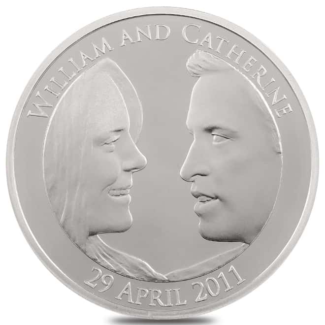 2011 GB Silver Royal Wedding Prince William & Catherine Coin