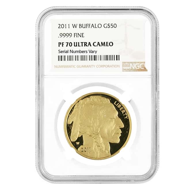 2011-W 1 oz $50 Proof Gold American Buffalo NGC PF 70 UCAM
