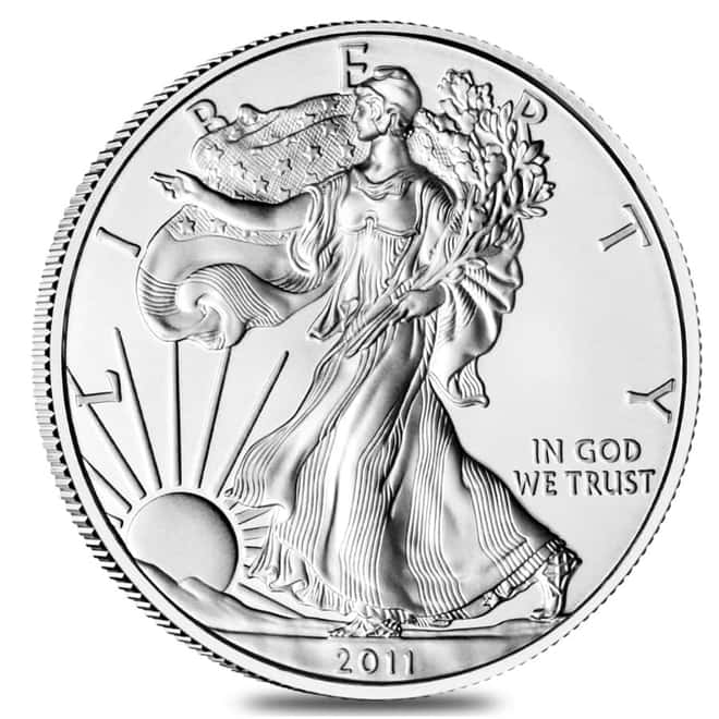 2011-W 1 oz Burnished Silver American Eagle $1 Coin (w/Box & COA)