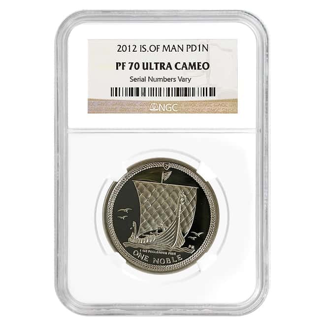2012 Isle of Man 1 oz Palladium Noble Coin NGC PF 70 UCAM