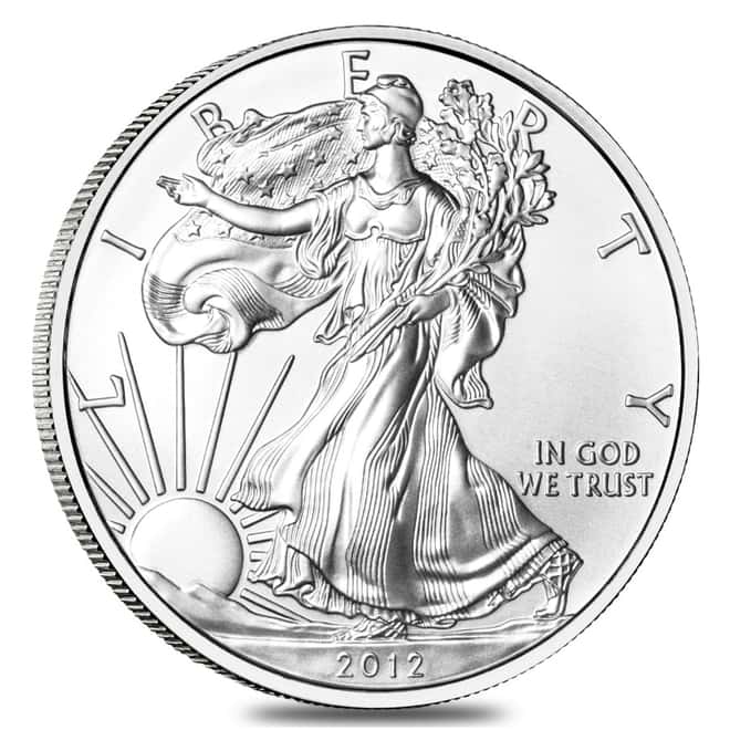 2012-W 1 oz Burnished Silver American Eagle (w/Box & COA)