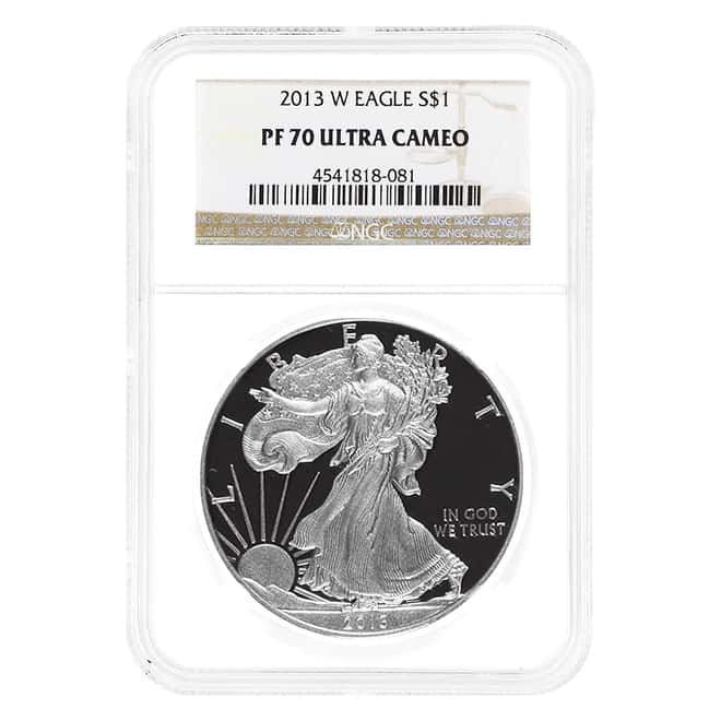 2013-W 1 oz Proof Silver American Eagle Coin NGC PF 70 UCAM