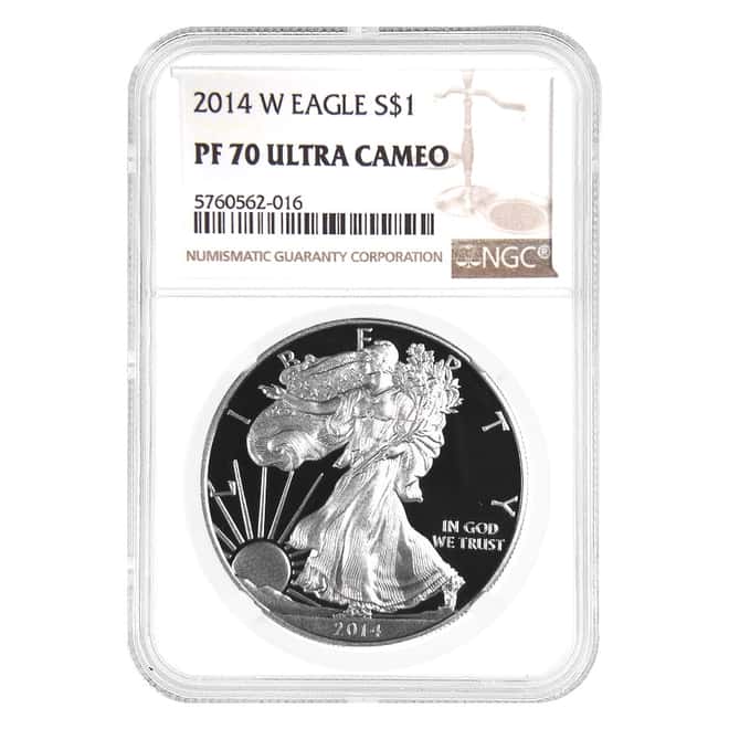 2014-W 1 oz Proof Silver American Eagle NGC PF 70 UCAM