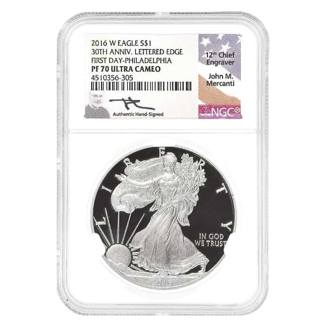 2016-W 3 oz Proof Silver American Eagle 3-Coin Set NGC PF 70 UCAM FD (John M. Mercanti)