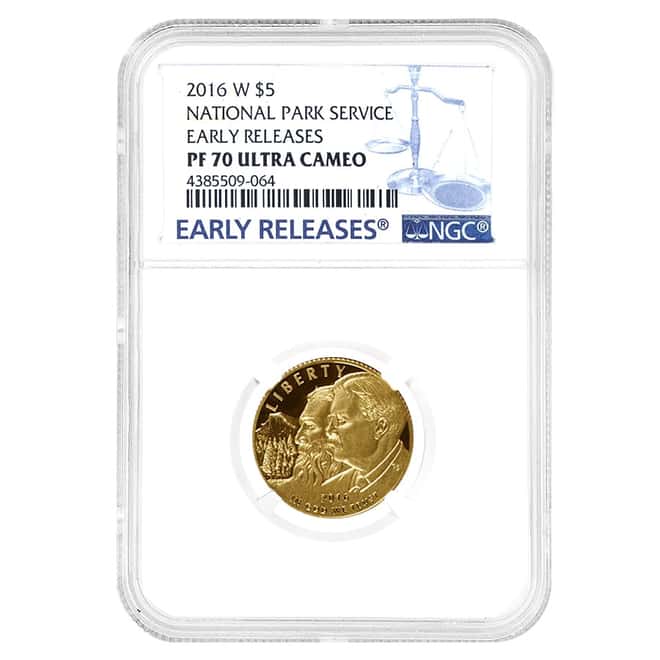 2016-W Proof Gold $5 National Park Service Comm. Coin NGC PF 70 ER