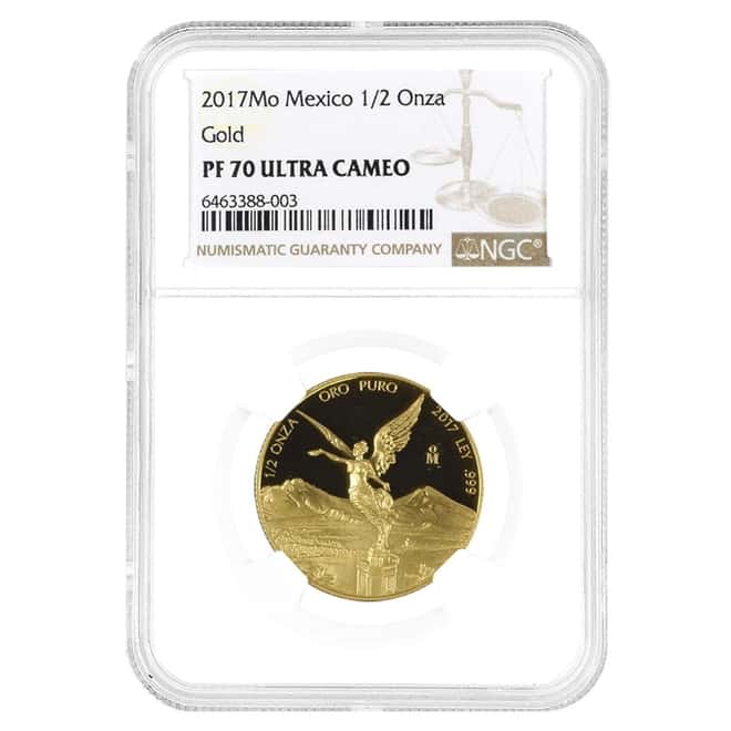 2017 1/2 oz Mexican Proof Gold Libertad Coin NGC PF 70 UCAM