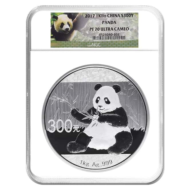 2017 1 Kilo Chinese Silver Panda NGC PF 70 UCAM