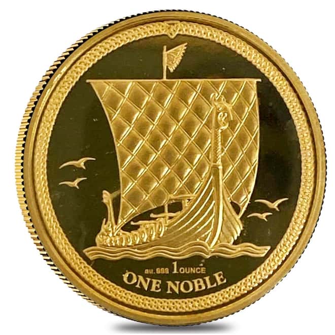 2017 Isle of Man 1 oz Proof Gold Noble (In Cap, Sealed)