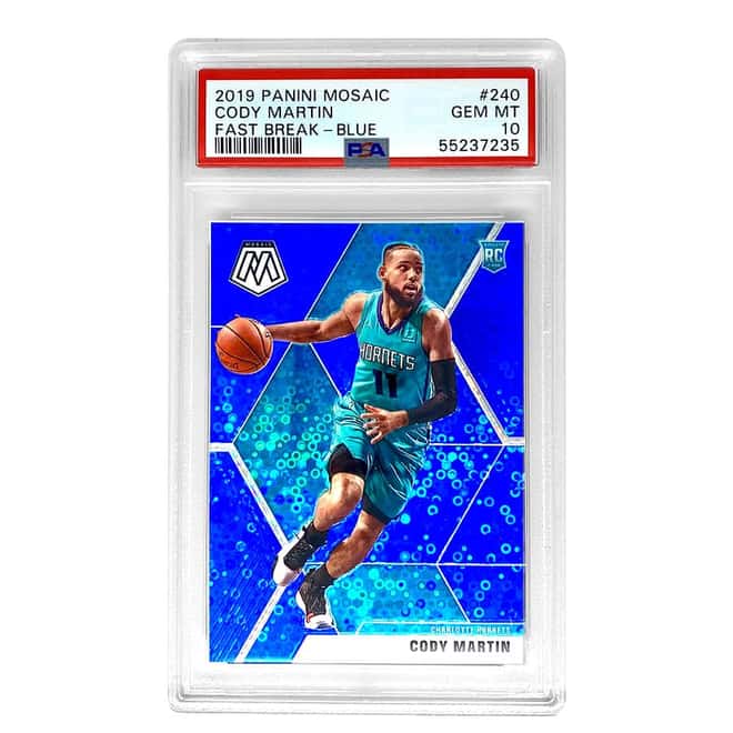 2019 Panini Mosaic Cody Martin Fast Rookie #240 PSA 10 GEM MT