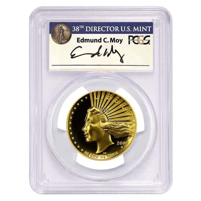 2019-W 1 oz American Liberty Gold Coin PCGS SP 70 DMPL FD (Moy)