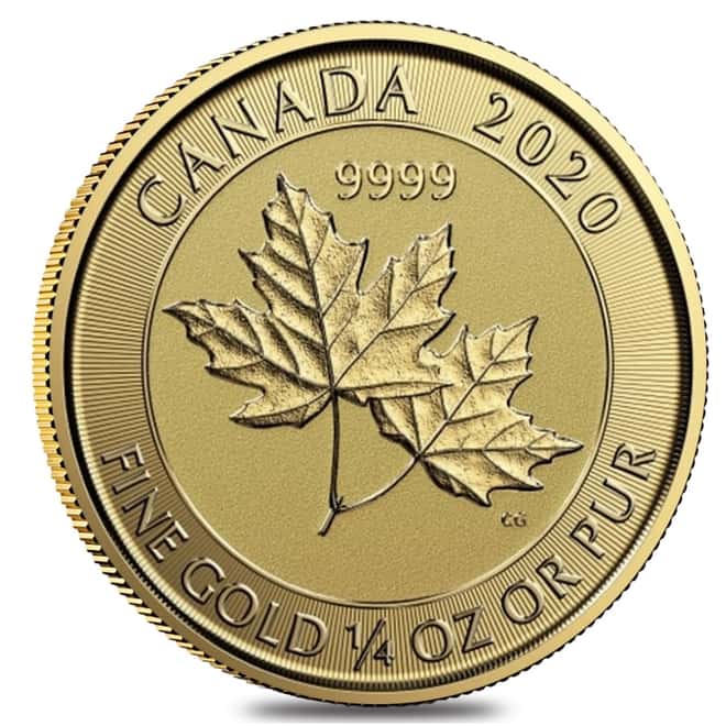 2020 1/4 oz Canadian Twin Maple Leaf Gold Coin .9999 Fine BU (Sealed)