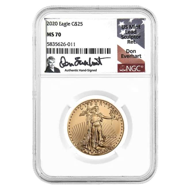 2020 1/2 oz Gold American Eagle NGC MS 70 (Everhart)