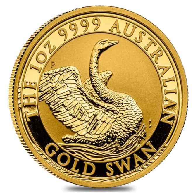 2020 1 oz Gold Australian Swan Perth Mint .9999 Fine BU In Cap