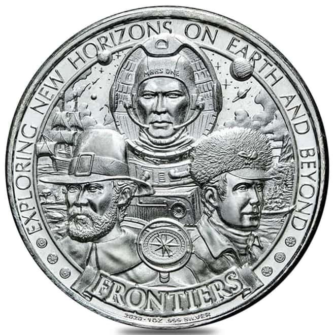 Roll of 20 - 2020 1 oz Mason Mint Frontiers Westward Ho Silver Round .999 Fine