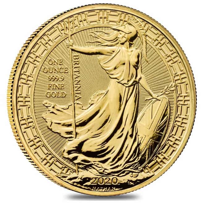 2020 Great Britain 1 oz Gold Britannia Oriental Border Coin .9999 Fine BU