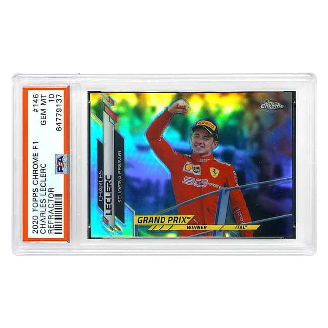 2020 Topps Chrome F1 Charles Leclerc #146 Card PSA 10 GEM MT