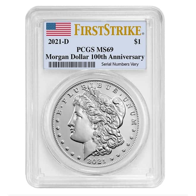2021-D Morgan Silver Dollar Centennial PCGS MS 69 FS