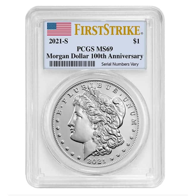 2021-S Morgan Silver Dollar Centennial PCGS MS 69 FS