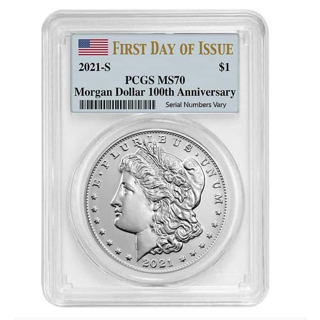 2021-S Morgan Silver Dollar Centennial PCGS MS 70 FDOI