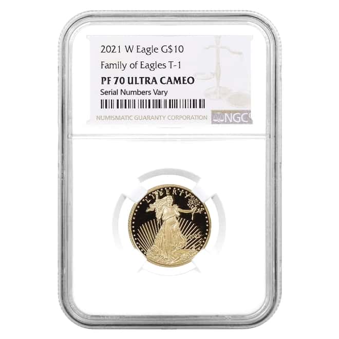2021-W 1/4 oz $10 Proof Gold American Eagle NGC PF 70 UCAM
