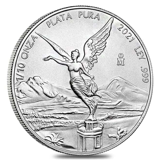 2021 1/10 oz Mexican Silver Libertad Coin .999 Fine BU