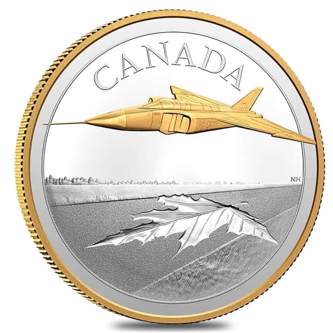 2021 Canada 5 oz The Avro Arrow Proof Silver Coin .9999 Fine (w/Box & COA)