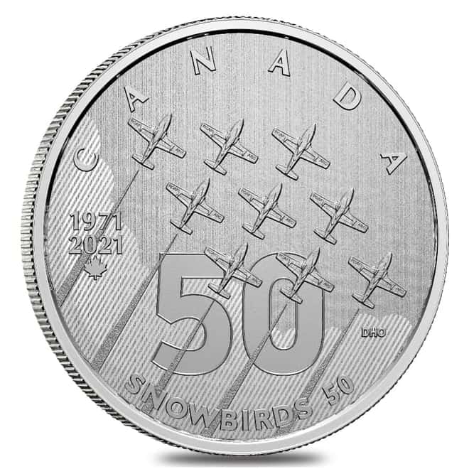 2021 Canada 7.96 gram Silver The Snowbirds - Moments to Hold Coin .9999 Fine