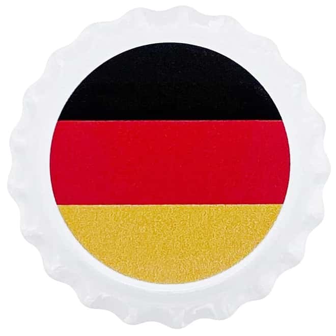2021 Chad 6 gram World Landmarks - Germany Bottle Cap Proof Silver Coin .999 Fine (In Cap)