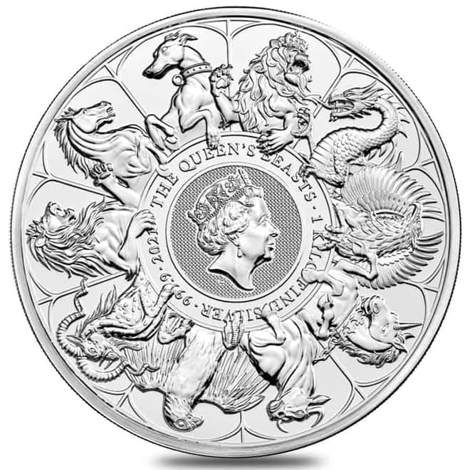 2021 Great Britain 1 Kilo Silver Queen's Beasts Completer Coin .9999 Fine BU