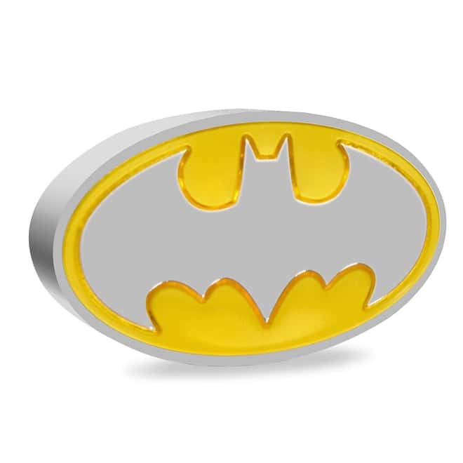 2021 Niue 1 oz DC Comics - Batman Logo Shaped Silver Coin (w/Box & COA)