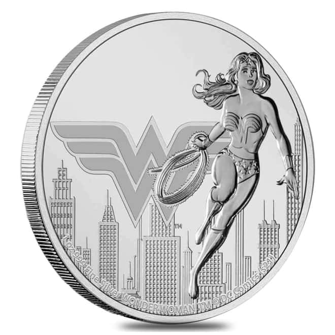 2021 Niue 1 oz DC Comics Wonder Woman Silver Coin BU