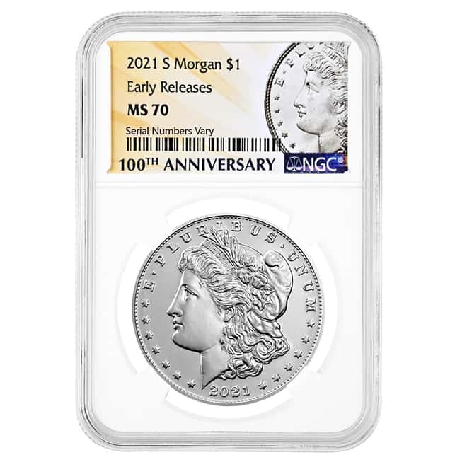 2021-S Morgan Silver Dollar Centennial NGC MS 70 ER (Morgan Label)