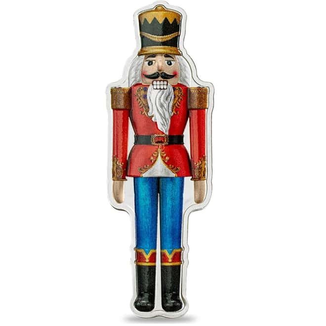 2021 Solomon Islands 1 oz Nutcracker Soldier Silver Coin .9999 Fine (w/Box & COA)