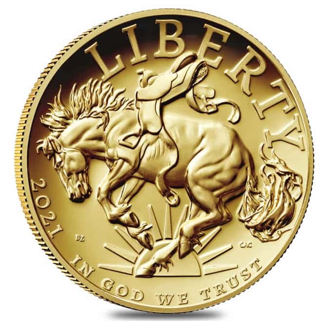 2021 W 1 oz $100 American Liberty High Relief Gold Coin (w/Box & COA)