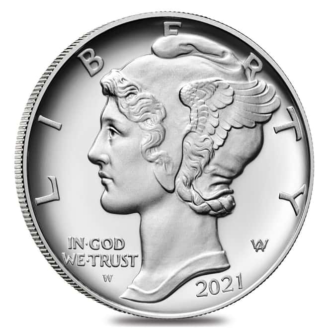 2021-W 1 oz Proof Palladium American Eagle $25 Coin (w/Box & COA)