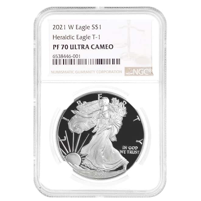 2021-W 1 oz Proof Silver American Eagle NGC PF 70 UCAM