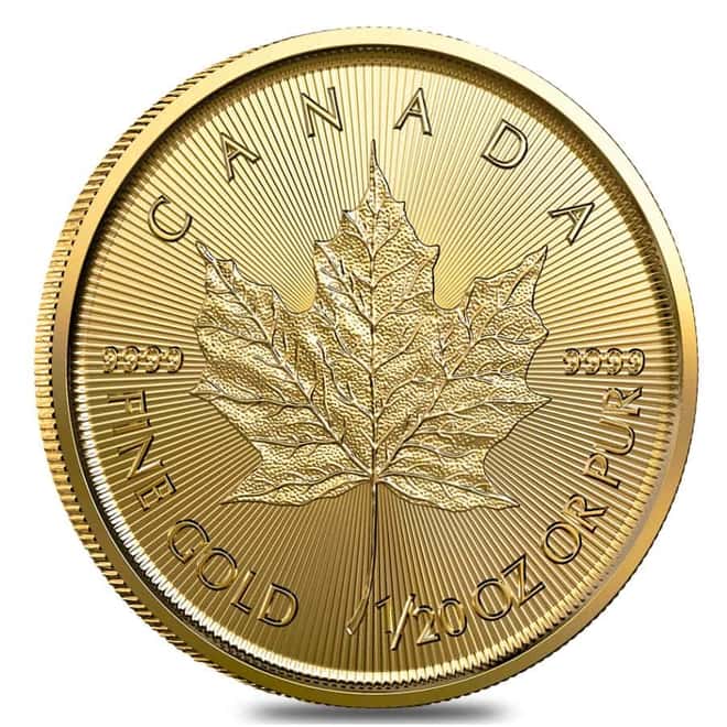 2022 1/20 oz Canadian Gold Maple Leaf $1 Coin .9999 Fine BU (Sealed)