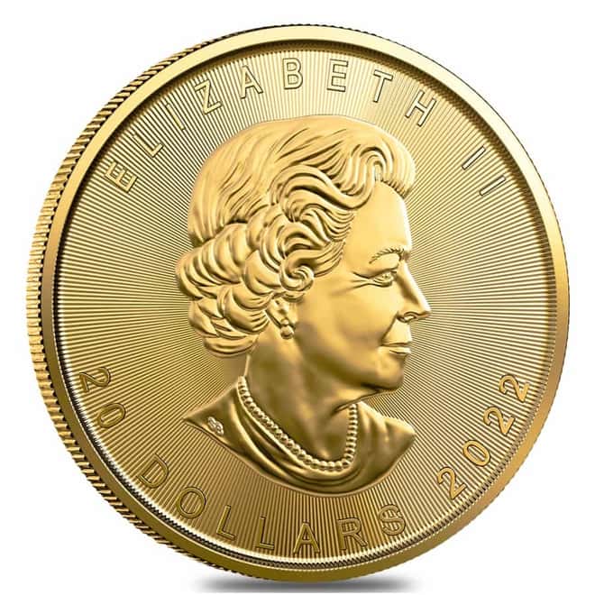 2022 1/2 oz Canadian Gold Maple Leaf $20 Coin .9999 Fine BU (Sealed)