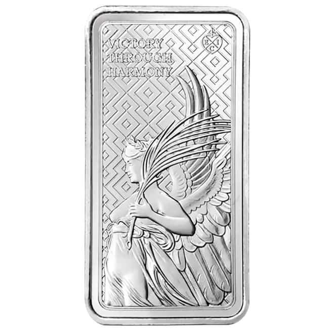 2022 10 oz St. Helena The Queen's Virtues - Victory Silver Coin Bar .999 Fine BU