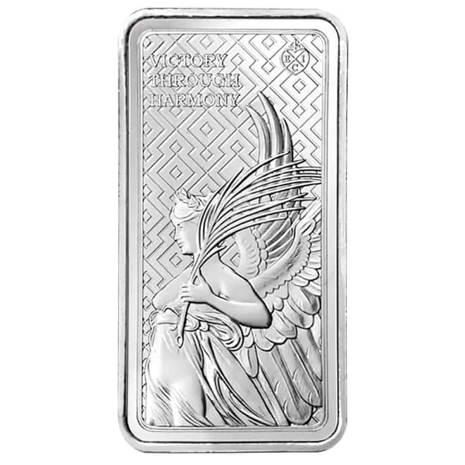 2022 10 oz St. Helena The Queen's Virtues - Victory Silver Coin Bar .999 Fine BU