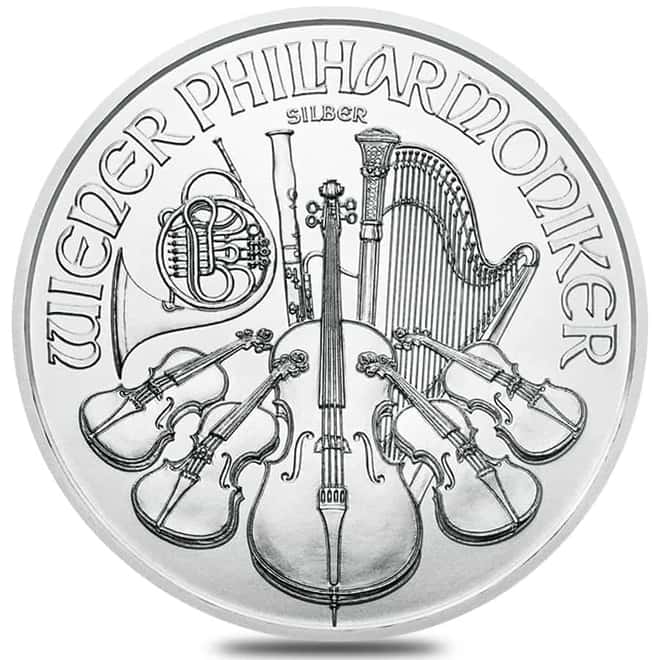 Roll of 20 - 2022 1 oz Austrian Silver Philharmonic Coin BU (Lot, Tube of 20)