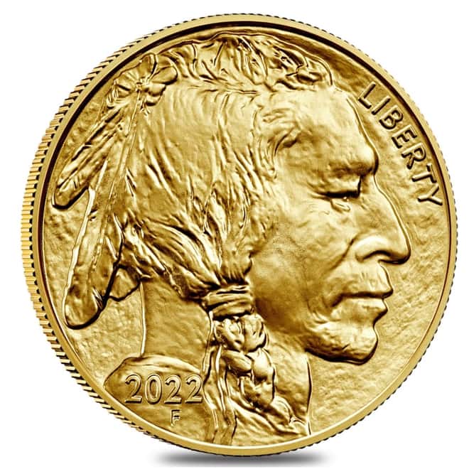 2022 1 oz Gold American Buffalo $50 Coin BU