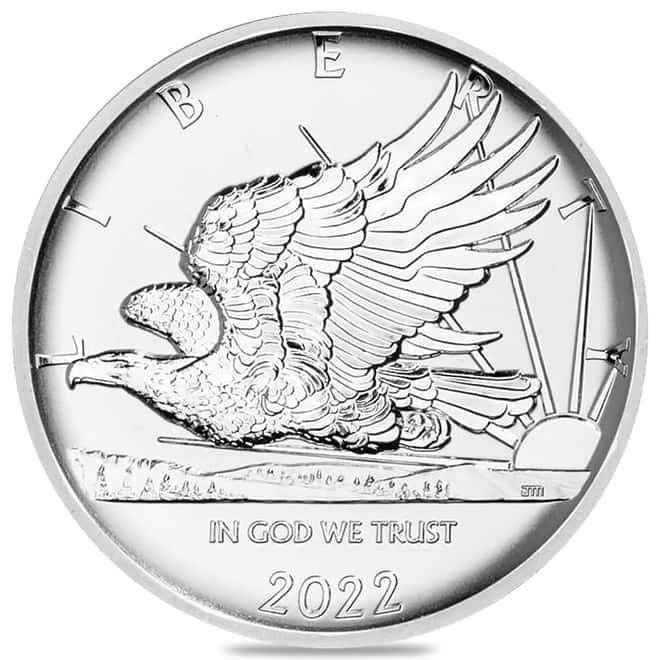 2022 2 oz Silver Mercanti Double Eagle Reverse Proof Round (w/COA)
