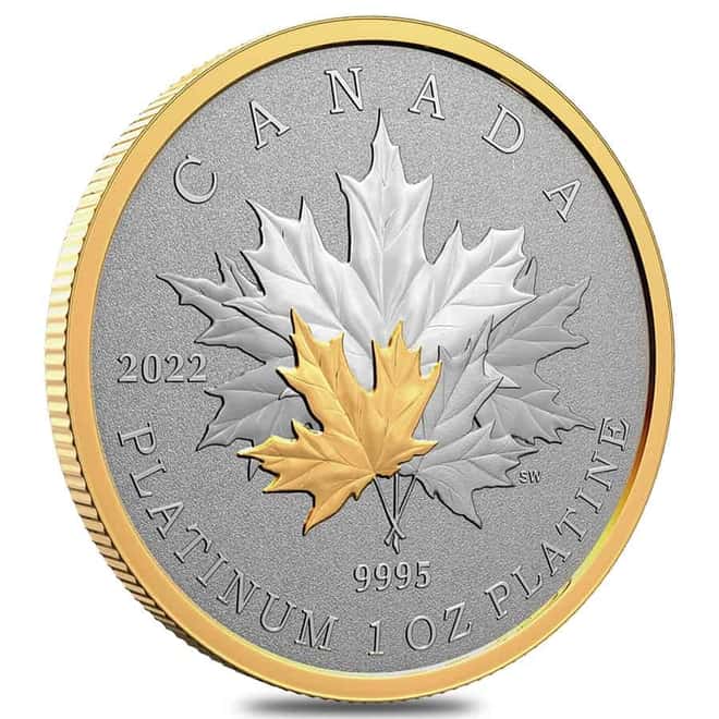2022 Canada 1 oz Platinum Jubilee of Queen Elizabeth II Platinum Coin .9995 Fine (w/Box & COA)