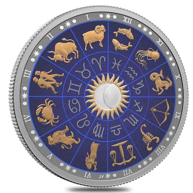 2022 Canada 2 oz Proof Silver Signs of the Zodiac Coin .9999 Fine (w/Box & COA)