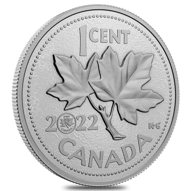 2022 Canada 5 oz Proof Silver Last Penny 10th Ann Coin .9999 Fine (w/Box & COA)