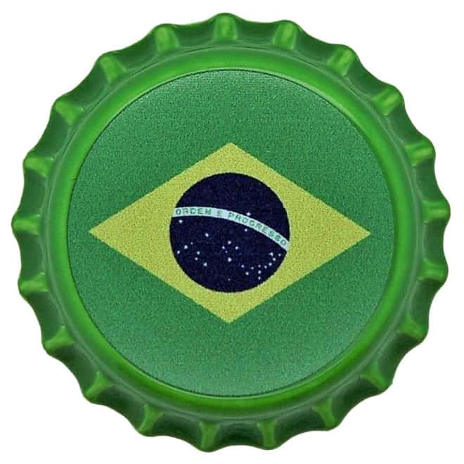 2022 Chad 6 gram World Landmarks - Brazil Bottle Cap Proof Silver Coin .999 Fine (In Cap)